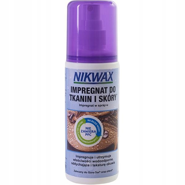 Impregnat do obuwia Nikwax Tkanina i skóra gąbka 125 ml