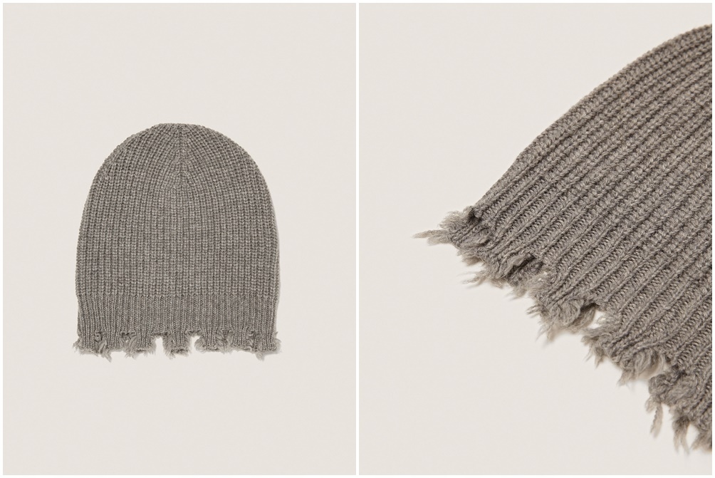 N1P047 ZARA __FB8 CZAPKA MĘSKA WZÓR BEANIE __M