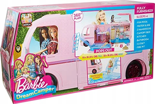 BARBIE WYMARZONY KAMPER WIELKIE AUTO MATTEL