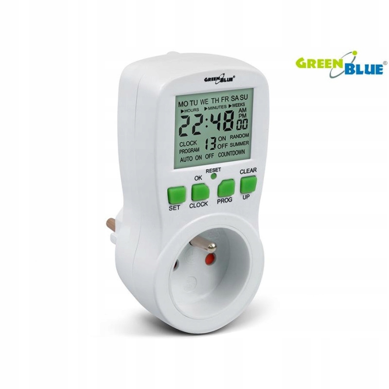 Timer cyfrowy GreenBlue GB107 16 programów max 240