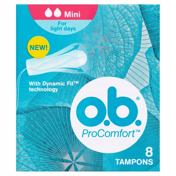 O.B. Pro Comfort Tampony Mini 8 sztuk