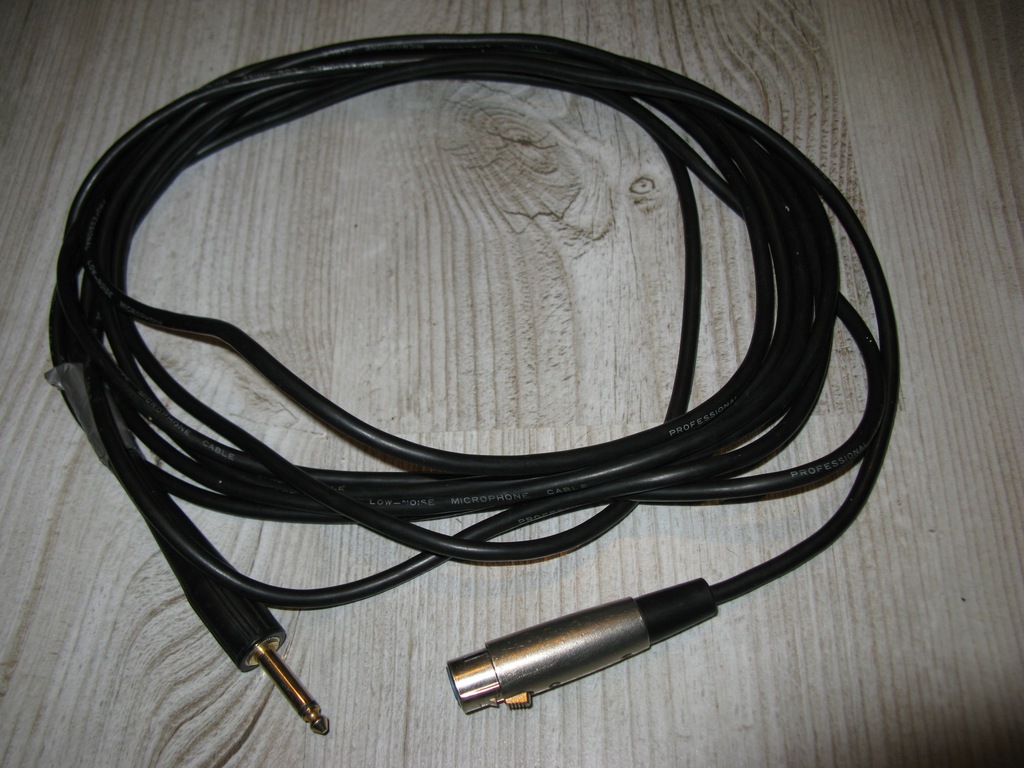 KABEL MIKROFONOWY 4,5 METRA XLR STAN BDB