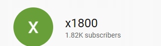 Kanał YouTube 1700 subskrybcji