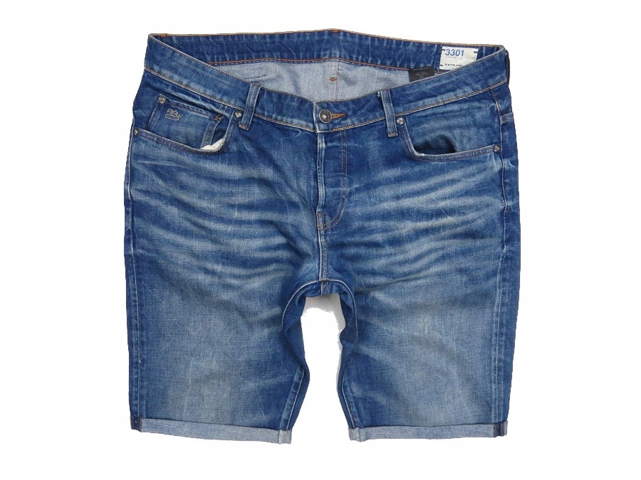 G-STAR RAW krótkie spodenki jeans męskie 100