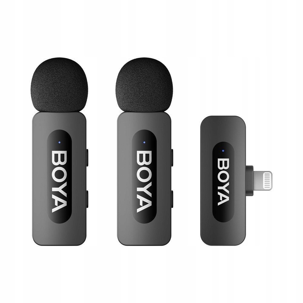 Mikrofon Bezprzewodowy BOYA BY-V2 2.0 2,4 GHz złącze Lightning 2TX+1RX