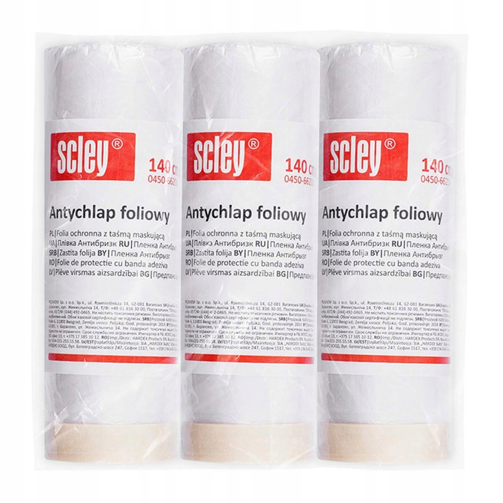 Scley Folia Osłonowa, Ochrona Przeciwpyłowa 140cmx20m,