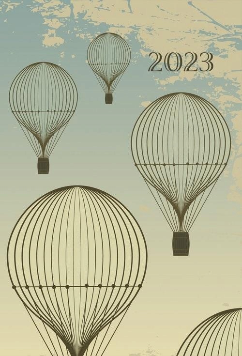 Kalendarz 2023 B6 Dzienny soft balony