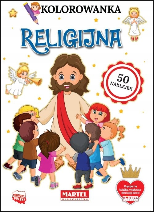 Religijna. Kolorowanka z naklejkami