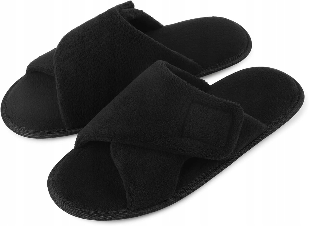 MĘSKIE BUTY KAPCIE Z RZEPEM ANTYPOŚLIZGOWE CZARNE 44/45