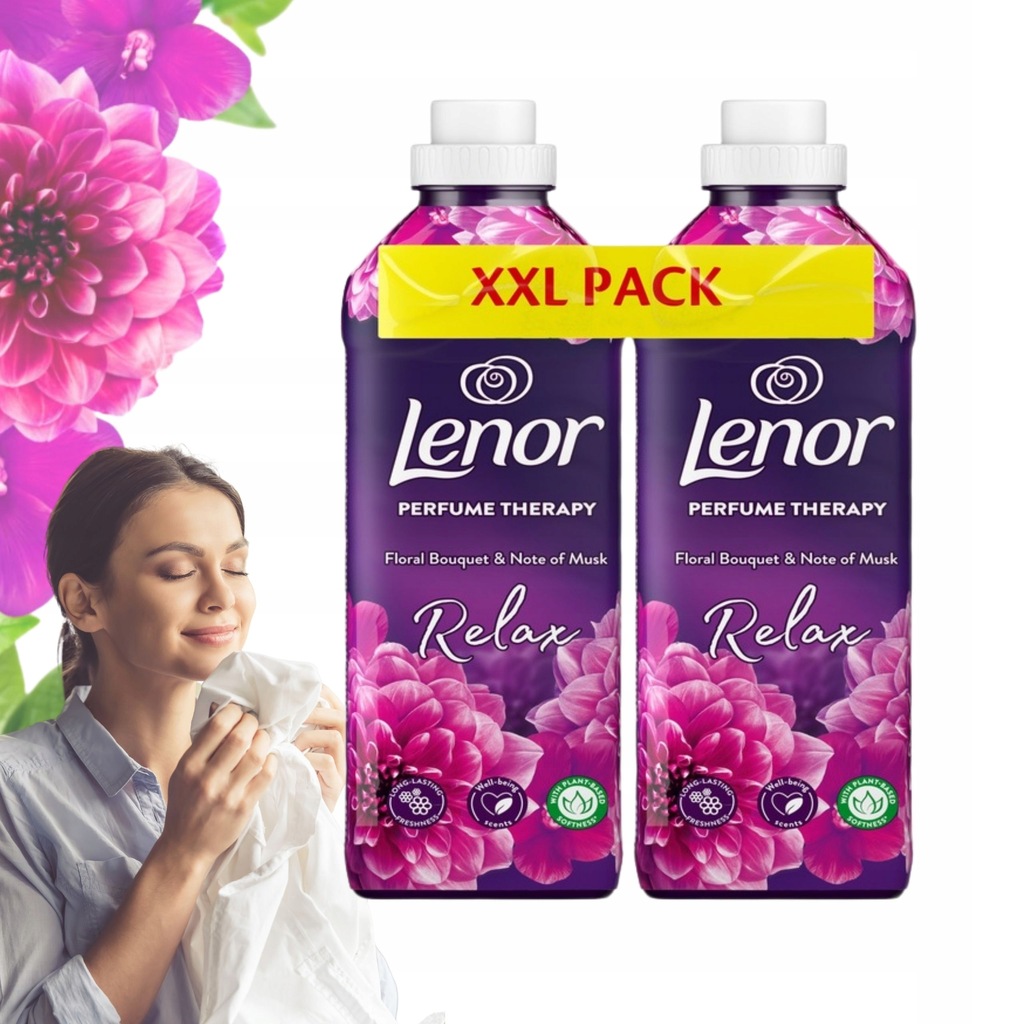 LENOR PŁYN DO PŁUKANIA PERFUME RELAX FLORAL BOUQUET DWUPAK 2X810ML