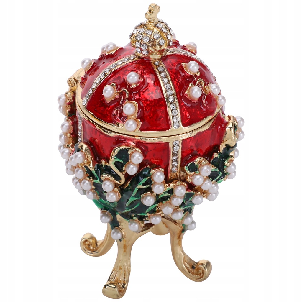 1 Pc Jajko Faberge pudełko z biżuterią