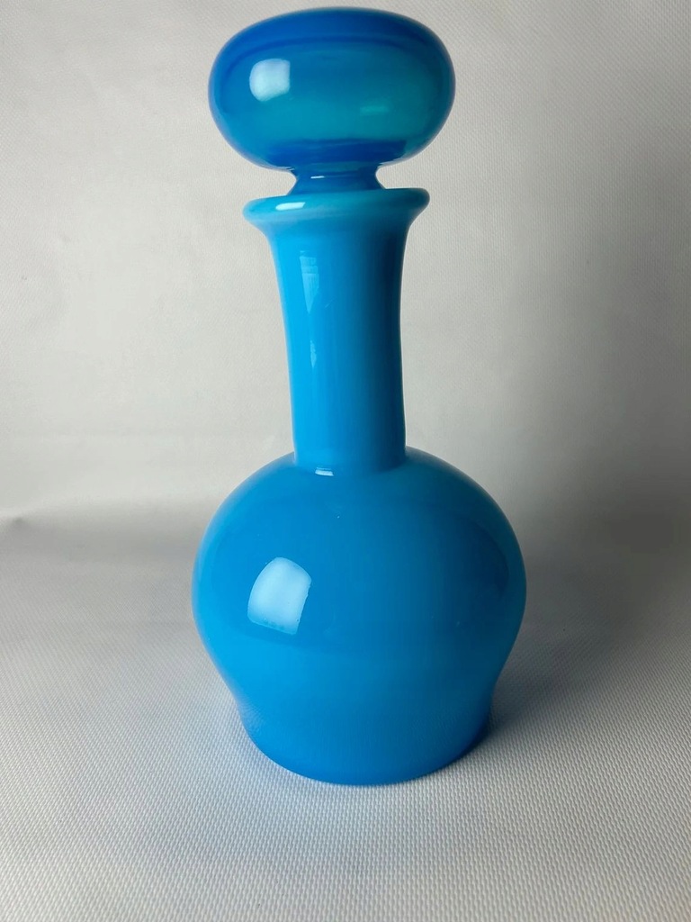 Karafka dekanter w kolorze turkusowym Erik Hoglund Kosta Boda Pop Art 1960
