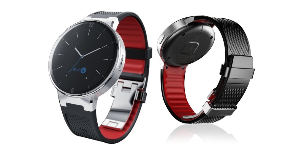 SmartWatch Zegarek Alcatel SM02 Black/Dark Red - 7435029742 - oficjalne archiwum Allegro