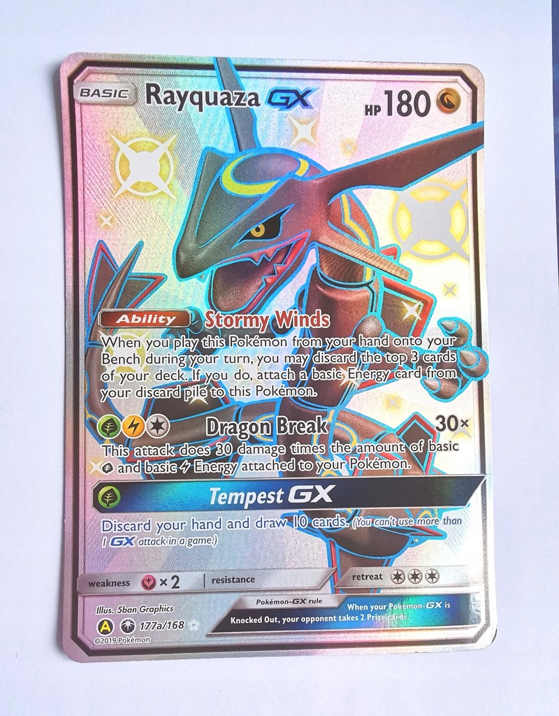 Pokemon TCG Rayquaza GX CES 177a