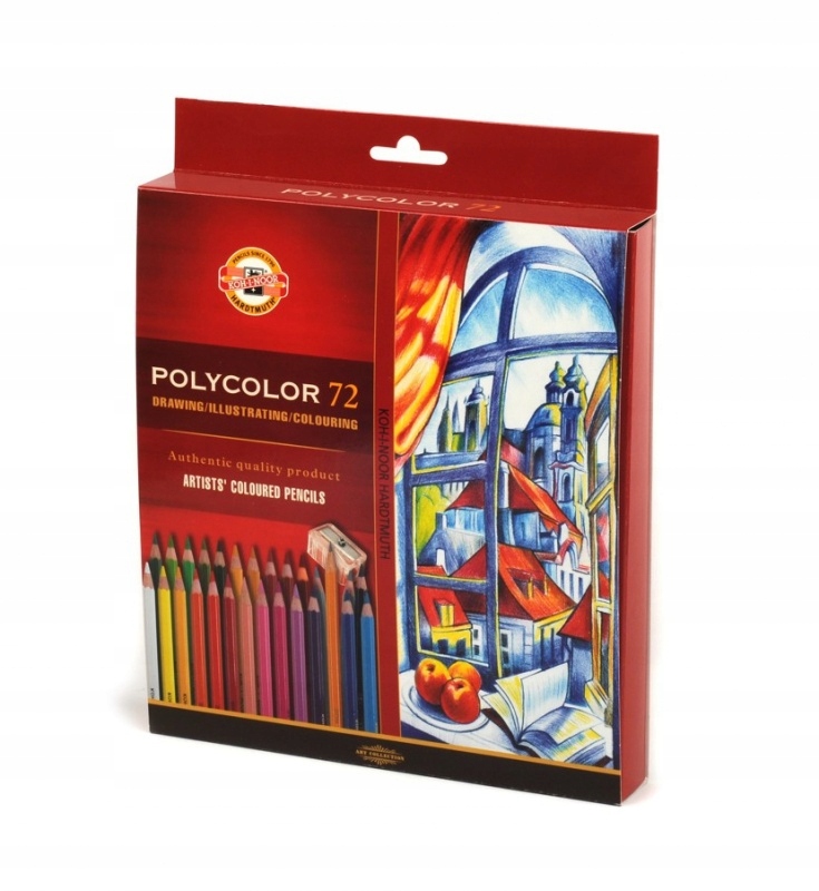 Profesjonalne Kredki Polycolor Koh-I-Noor 72 Kol