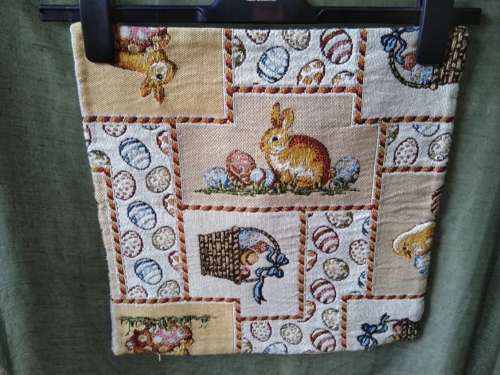 poszewka na poduszkę króliczki Wielkanoc święta gobelin