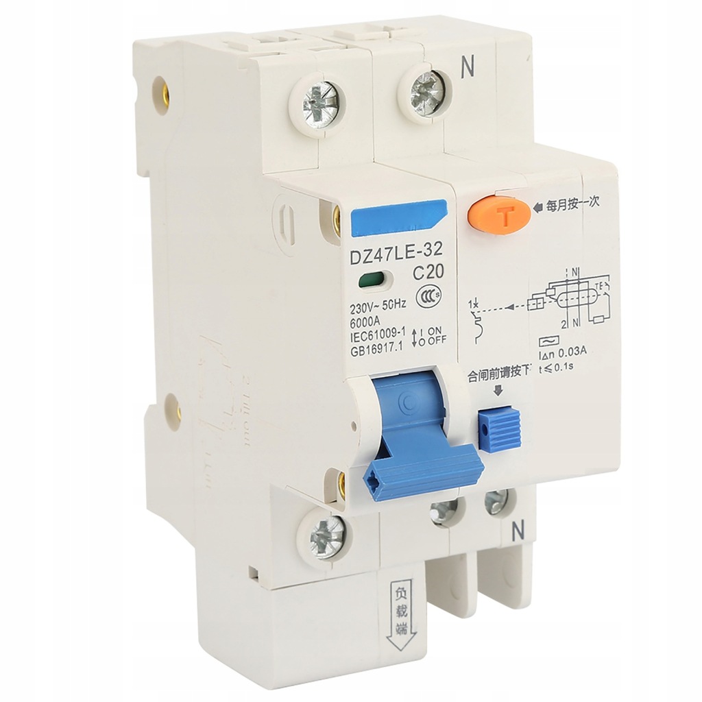 DZ47LE 32 1P N 20A 230V Wyłącznik ochronny