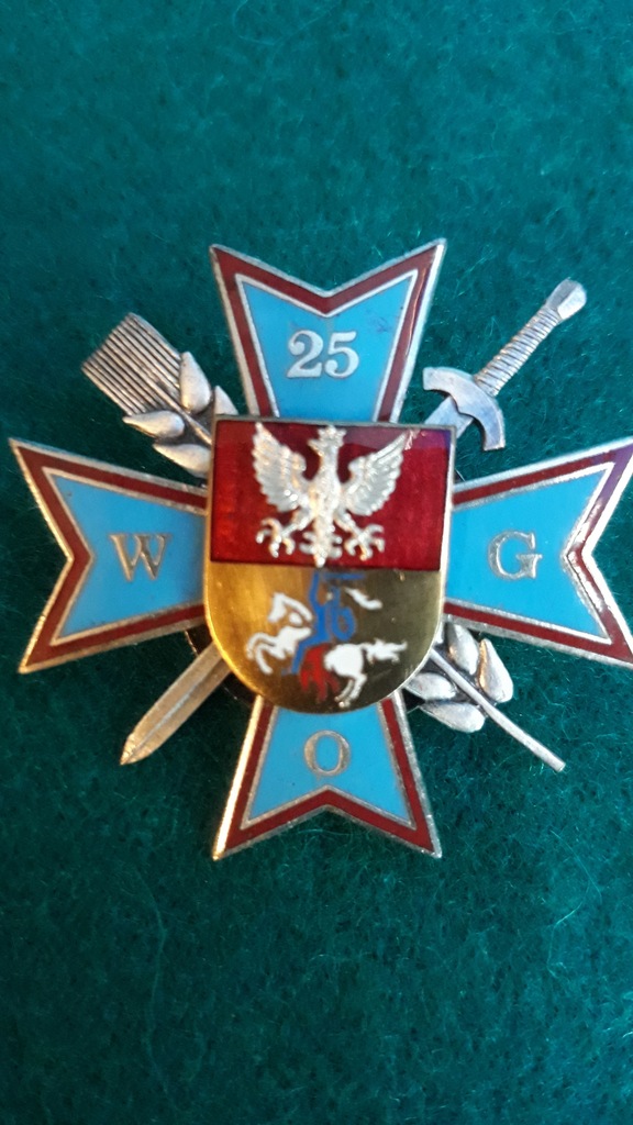 ODZNAKA WOG BIAŁYSTOK z numerem.
