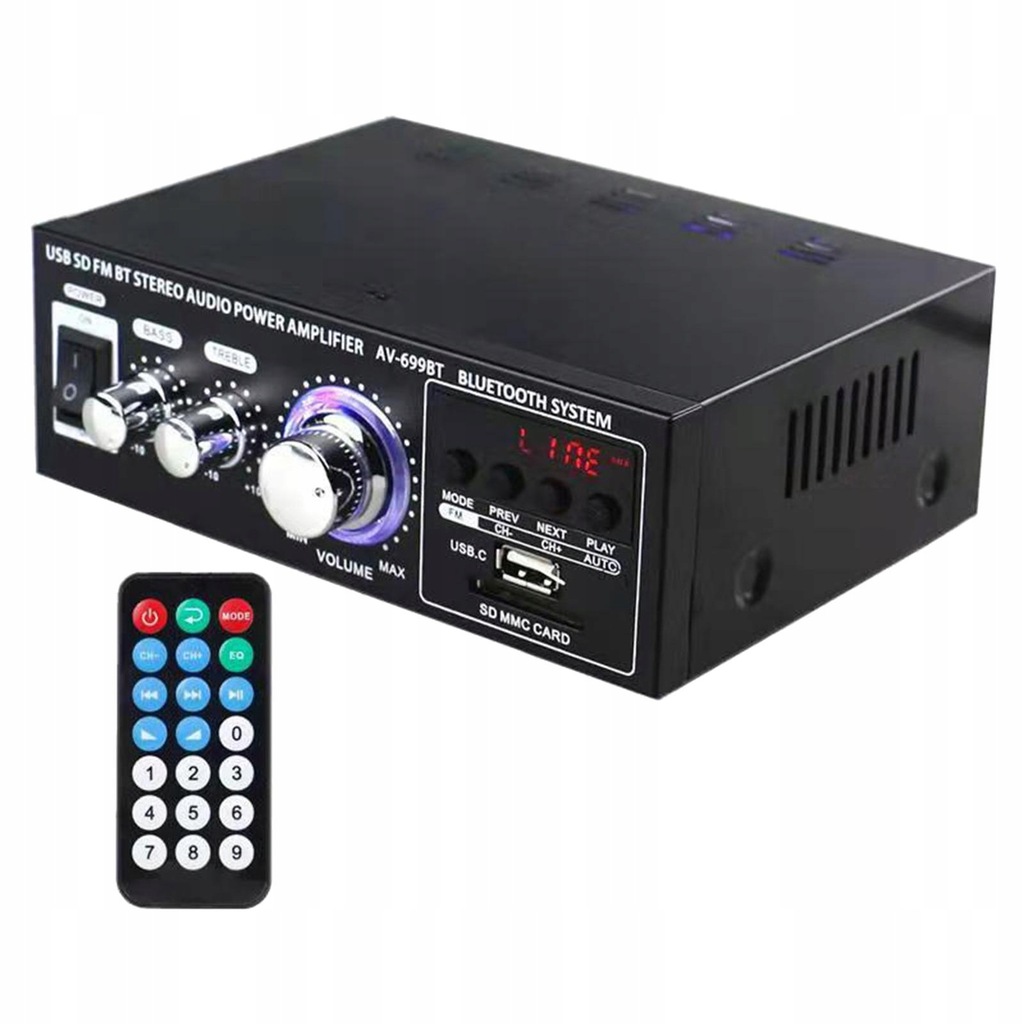 Stereo Audio Amplifier 5.0 zasilanie odbiornik