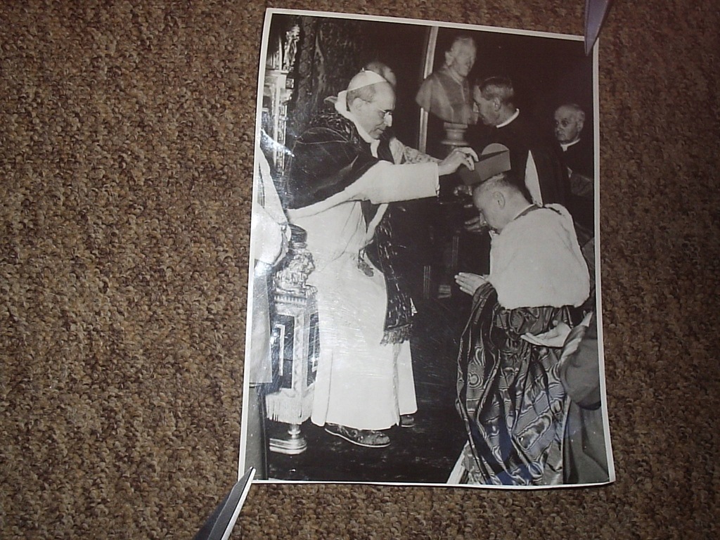 KARDYNAŁ WYSZYŃSKI PIUS XII ... biret kardynalski