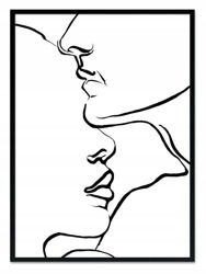 SZKIC MINIMAL - PARA I MIŁOŚĆ obraz w ramie, 53x73