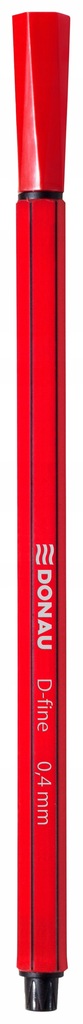 Cienkopis DONAU D-Fine 0,4 mm czerwony 10szt