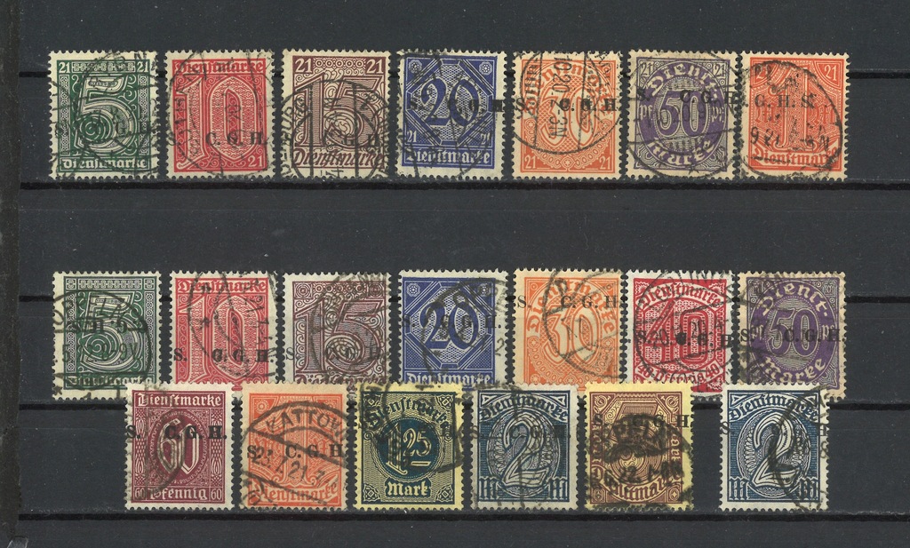 GÓRNY ŚLĄSK Fi U 1 - U 20 * Kasowane Rok 1920