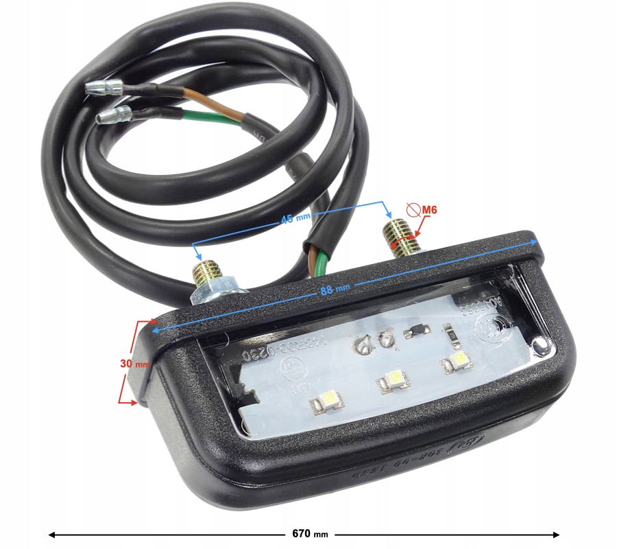 Lampa tablicy rejestracyjnej Hyper 125