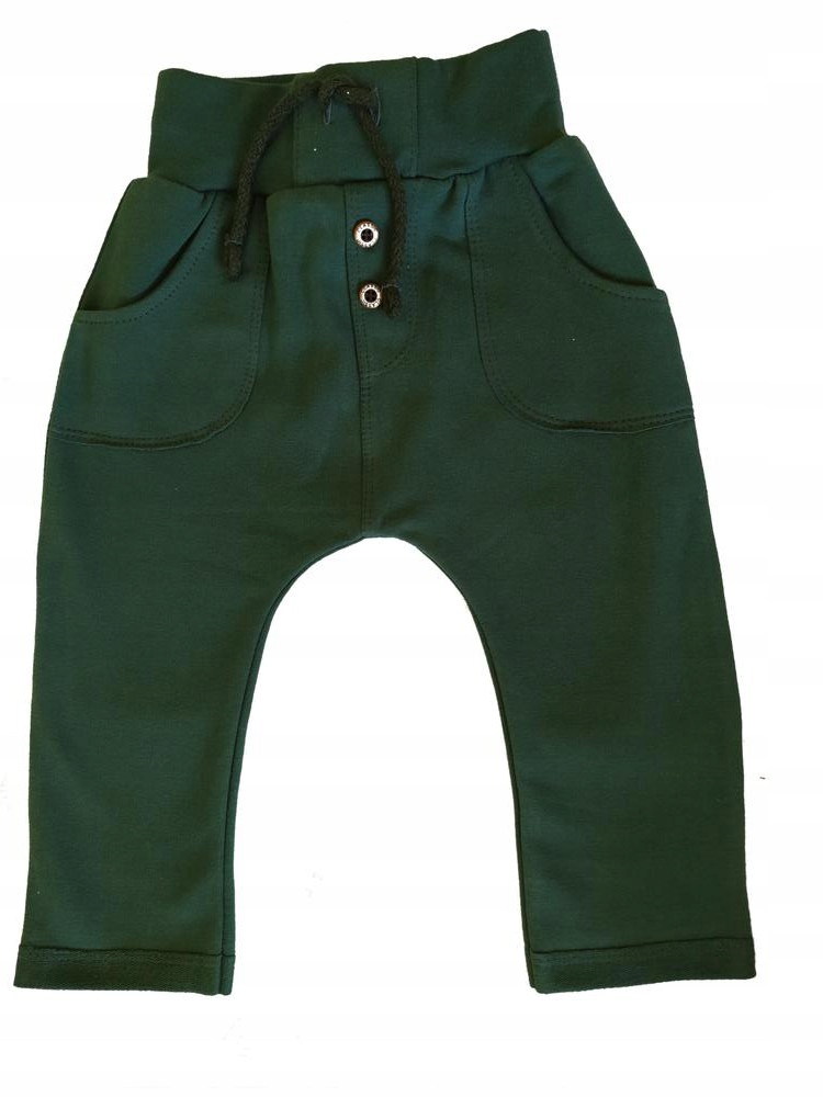 Proste spodnie zielone 92