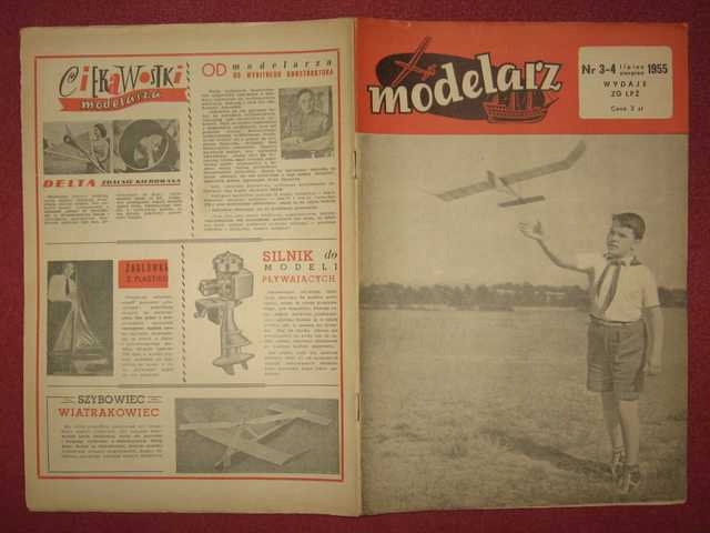 MODELARZ - NUMER 3-4/1955 - UNIKAT !!!