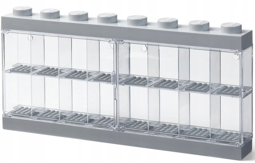 LEGO DISPLAY SZARY 4066 GABLOTKA NA 16 MINIFIGUREK