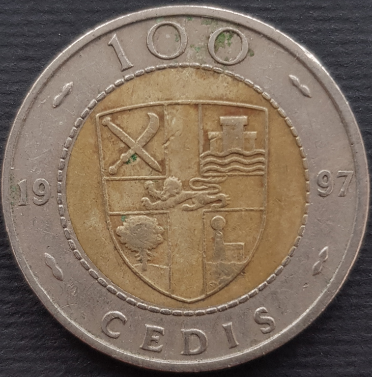 100 cedi Ghana 1997