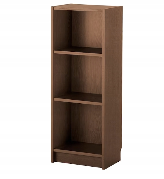 IKEA BILLY regał półka 40x28x106 cm brązowy okleina jesionowa szafka