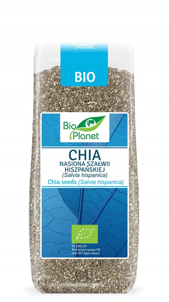 Chia nasiona szałwii hiszpańskiej bio 200 g bio pl