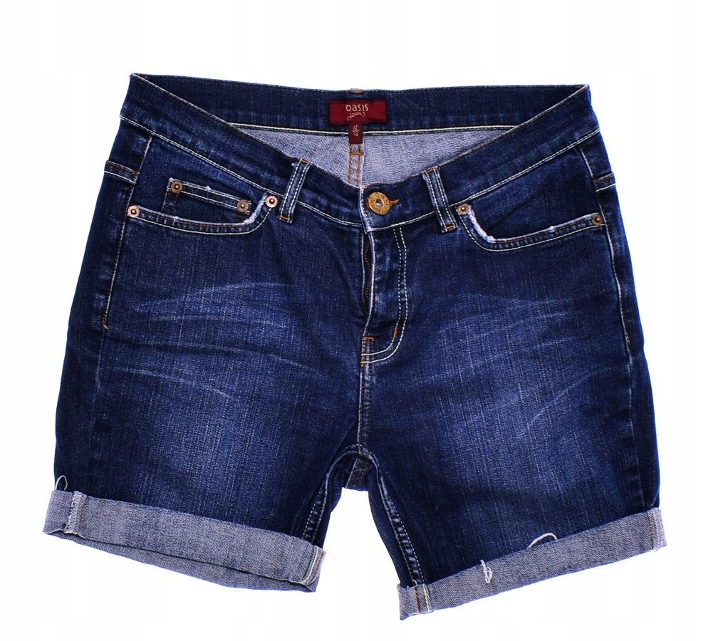 4354-56 OASIS m#k SPODENKI JEANS STEBNOWANE r.38