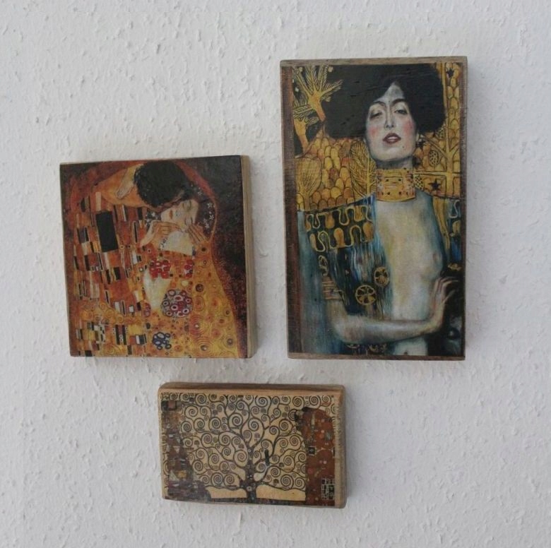 Gustav Klimt zestaw 3 miniatur