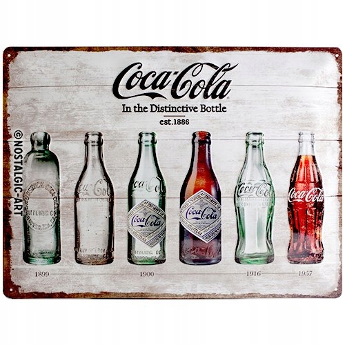 Nostalgic Art Plakat 30 x 40cm Coca-Cola - Bottl