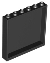 LEGO 59349 Panel duży 1x6x5 czarny
