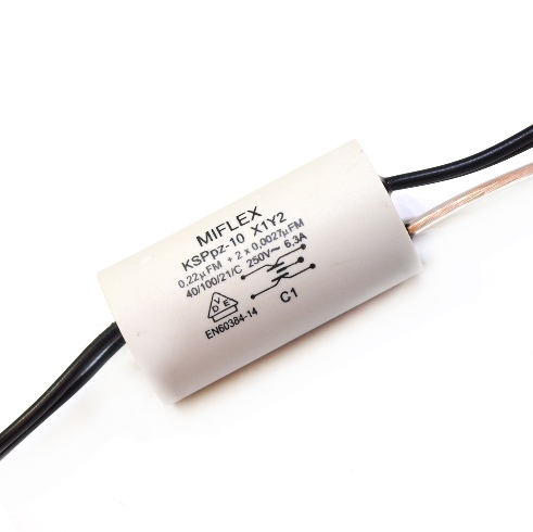 0.22uF 2x2.7nF 250V Kondensator KSPpz-10