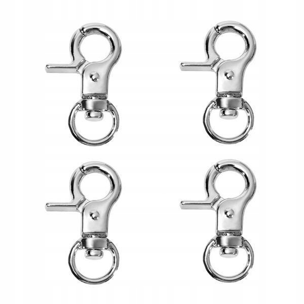 Carabiner Keyring 10 Pcs Swivel Lobster Clasp Clips Snap Hooks Keychain Bag DIY Craft Key-in Jewelry Findings Keyring Making Kit - Foto 7