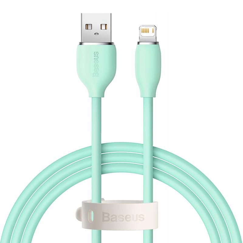 Kabel Baseus USB - Lightning Jelly 2.4A 2m (zielony)