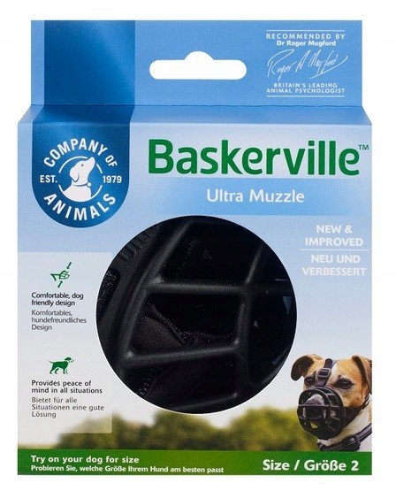 Kaganiec dla psa Baskerville rozmiar 2 – czarny