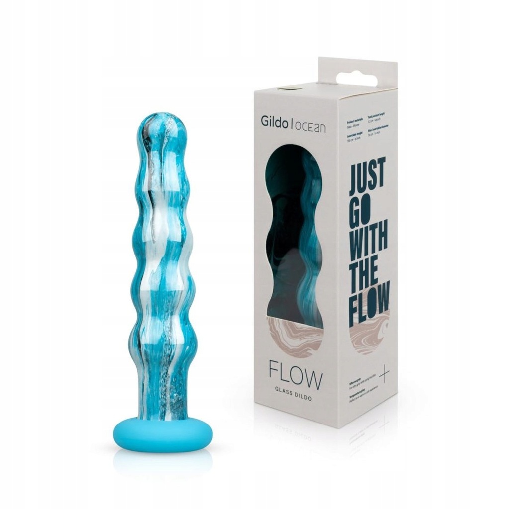 Szklane dildo Gildo - Ocean Flow