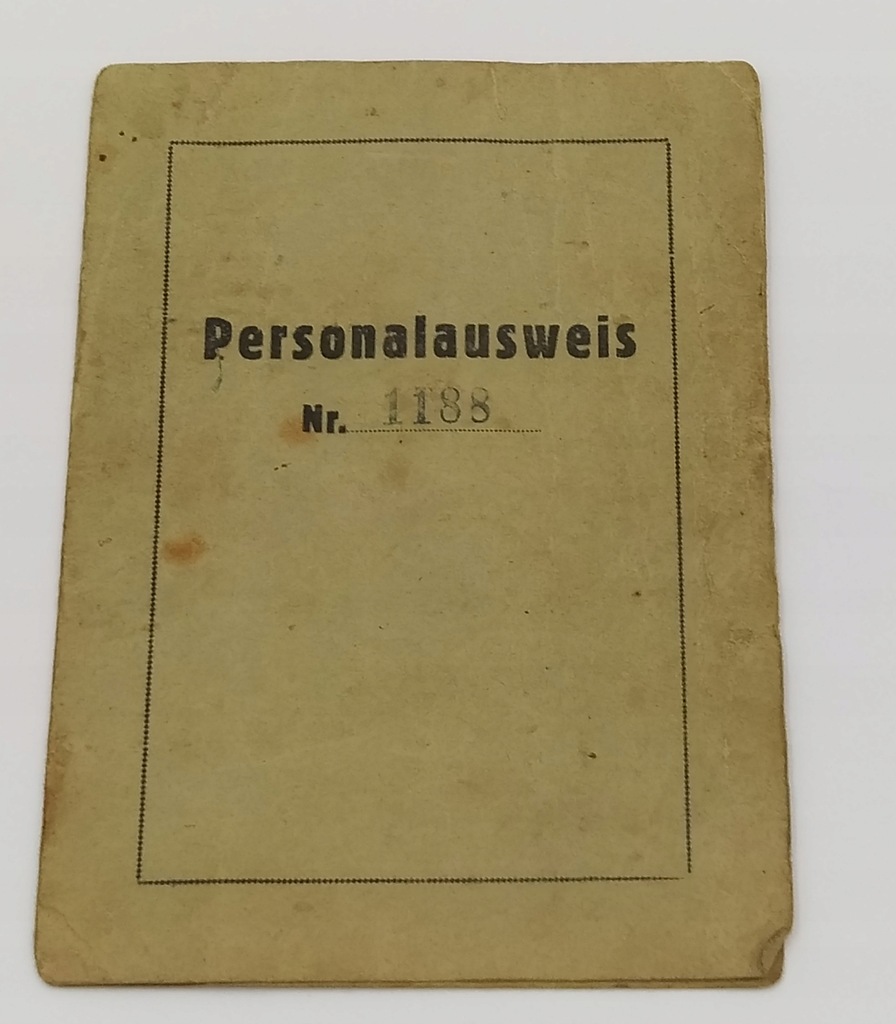 Personalausweis Golleschau Goleszów 1944 znaczek *