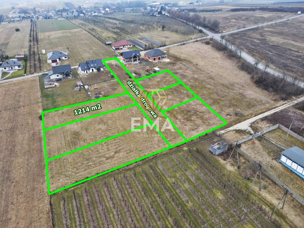 Działka, Zawada, Mstów (gm.), 1214 m²