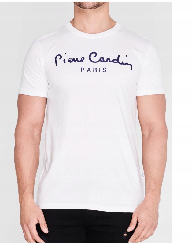 Koszulka męska PIERRE CARDIN t-shirt biały *XXL