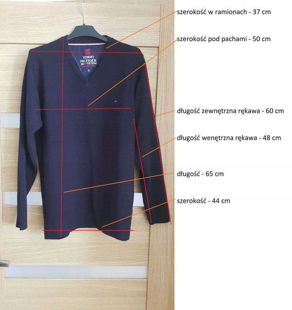 SWETER męski TOMMY HILFIGER r. S