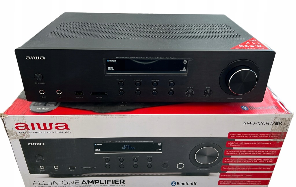 Купить Усилитель Aiwa AMU-120BTBK: отзывы, фото, характеристики в интерне-магазине Aredi.ru