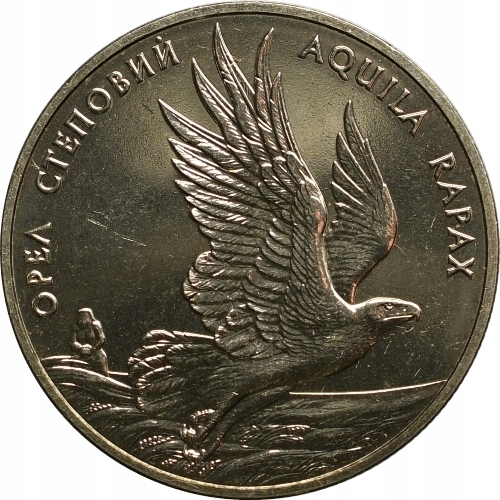 4. Ukraina, 2 hrywny 1999, orzeł stepowy