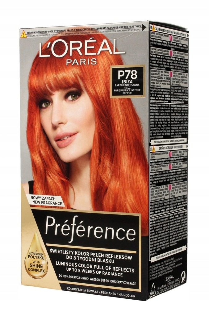 L'Oreal Preference Farba do włosów nr P78 Ibiza -